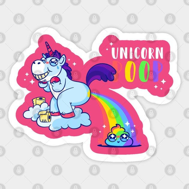 Unicorn Poop Sticker by madeinchorley